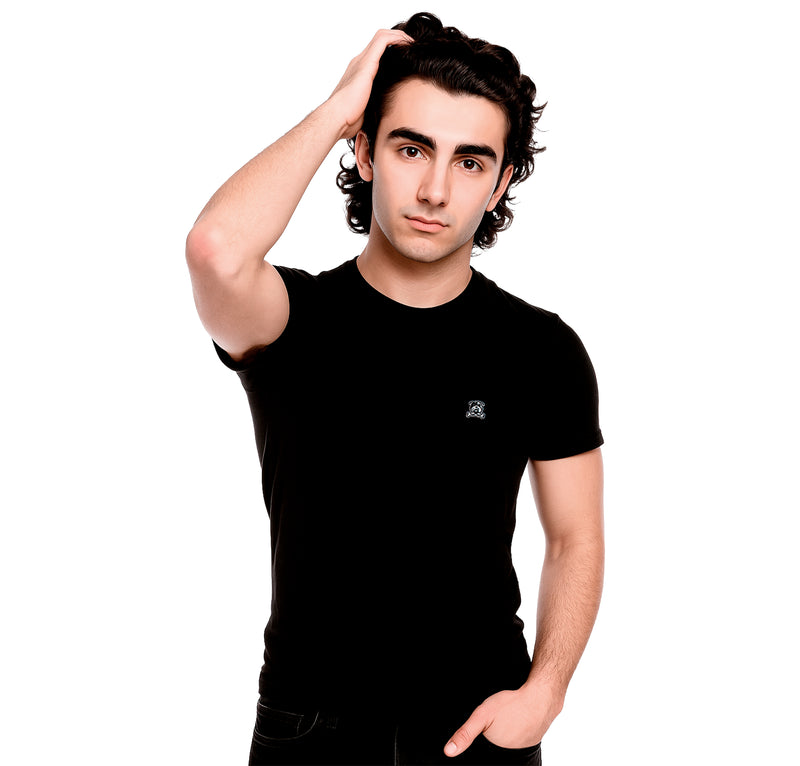 Men's Crew Neck T-Shirt - Bossy Black