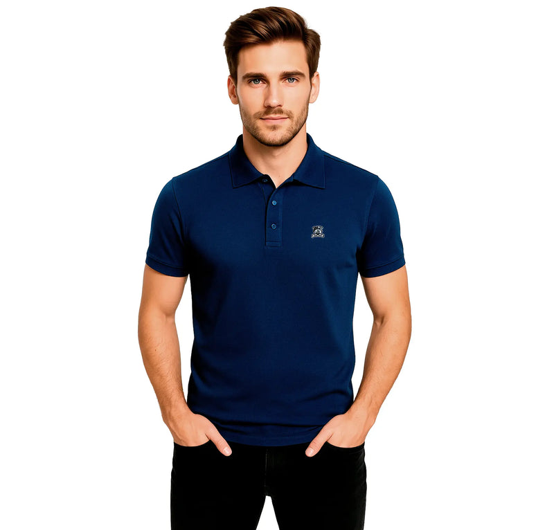 Men's Polo Shirt - Barkin' Blue