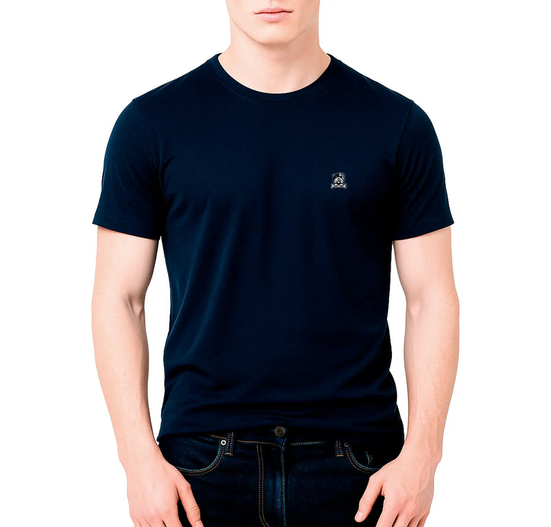 Mens Crew Neck T-Shirt - Barkin' Blue