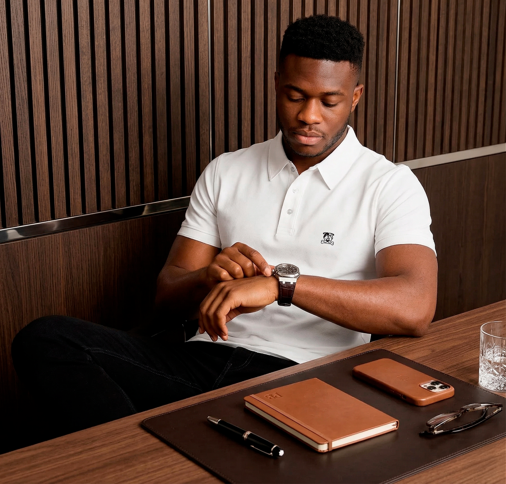 Men's Polo Shirt - Bone White
